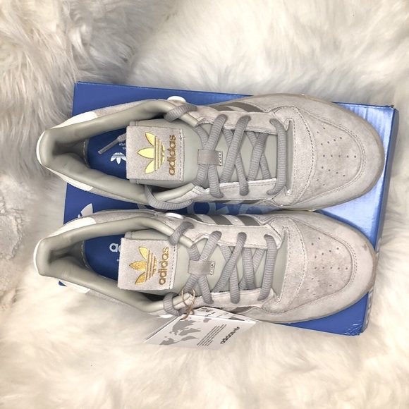 Adidas Rivalry Low 85 Grey Suede Sneakers Mens US size 8 - Picture 9 of 11